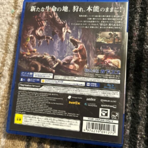 Monster Hunter: World Playstation 4 Japanese Works on USA PS4 & English Option - Picture 2 of 4